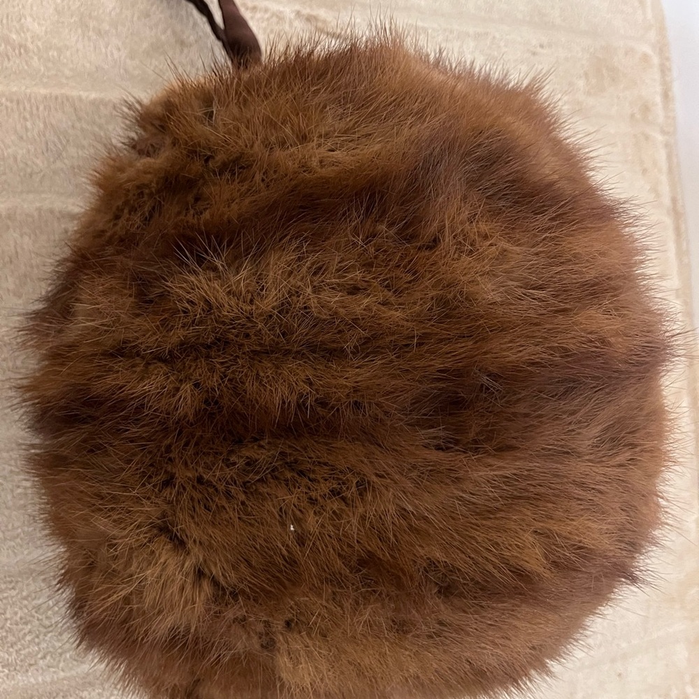 Luxurious Brown Mink Fur Bag